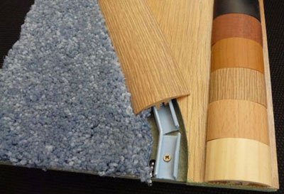 Стикувальні поріжки для підлогових покриттів з ламінату, лінолеуму, плитки і ковроліну.