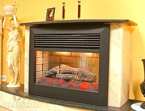 Фото камінів з живим полумям