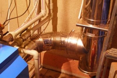 З чого складається димар газового котла
