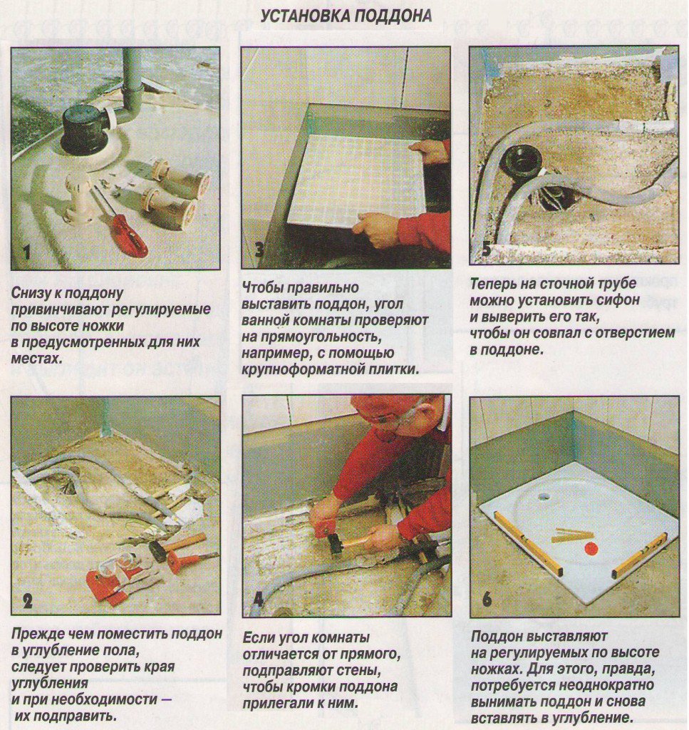 Душові кабіни з глибоким піддоном, низьким і середнім: вибір і установка