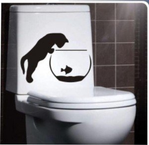 Наклейки на унітаз своїми руками: вибір, обклеювання та фото