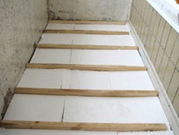 Як утеплити підлогу на балконі: піноплекс, мінеральною ватою