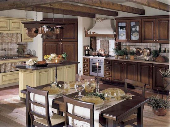 Інтерєр кухні в італійському стилі