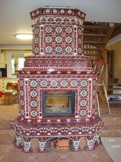 Що таке кахельні каміни: фото, застосування