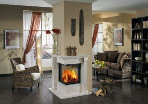 Осередки для електрокамінів зі звуком і ефект живого полумя: фото