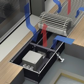 Вбудовувані в підлогу водяні конвектори опалення: переваги та недоліки