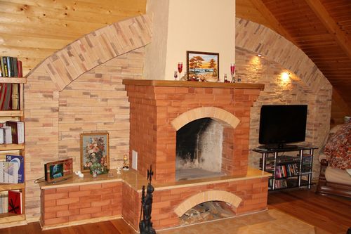 Камін з червоної цегли в інтерєрі: фото і чим пофарбувати