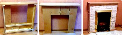 Муляж каміна своїми руками: фото і відео як зробити