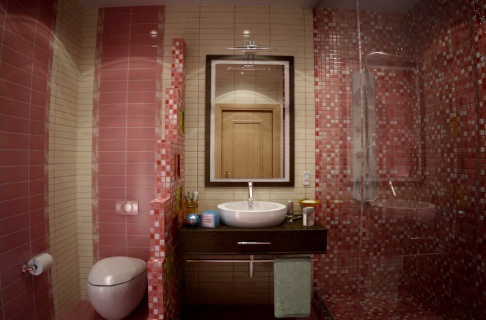 Ванна кімната з душовою кабіною дизайн