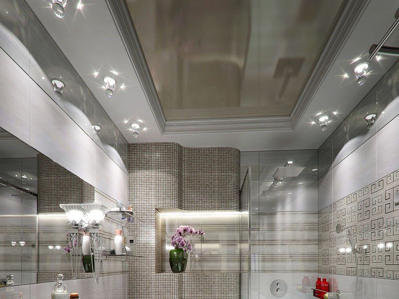 Усе про натяжні стелі у ванній, плюси і мінуси, а також поради Усе про натяжні стелі у ванній, плюси і мінуси, а також поради