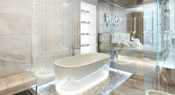 Ванна кімната дизайн, багато готових рішень