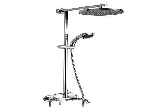 Душова панель з тропічним душем і змішувачем, які бувають види