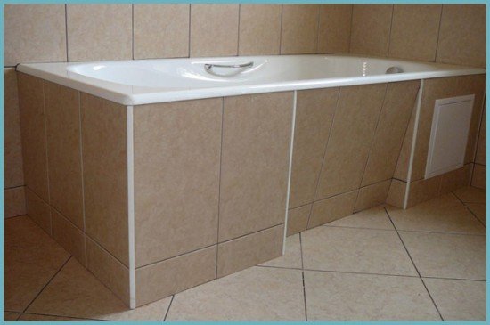 Екран під ванну з пластикових панелей: робимо своїми руками