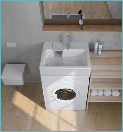 Раковина латаття: вибираємо і розміщуємо над пральною машиною