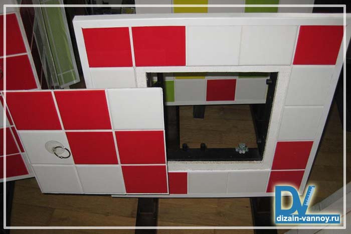 Оглядовий люк у ванній під плитку   види і вибір лючка