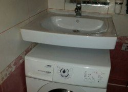Раковина латаття: вибираємо і розміщуємо над пральною машиною