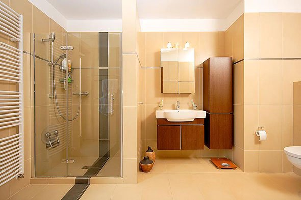 Дизайн стильного ванної кімнати в коричнево бежевих тонах: нюанси оформлення інтерєру Дизайн стильного ванної кімнати в коричнево бежевих тонах: нюанси оформлення інтерєру