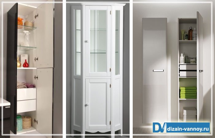 Шафа у ванну кімнату   фото видів і матеріали для шаф