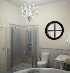Маленька ванна кімната: дизайн інтерєру з душовою кабіною