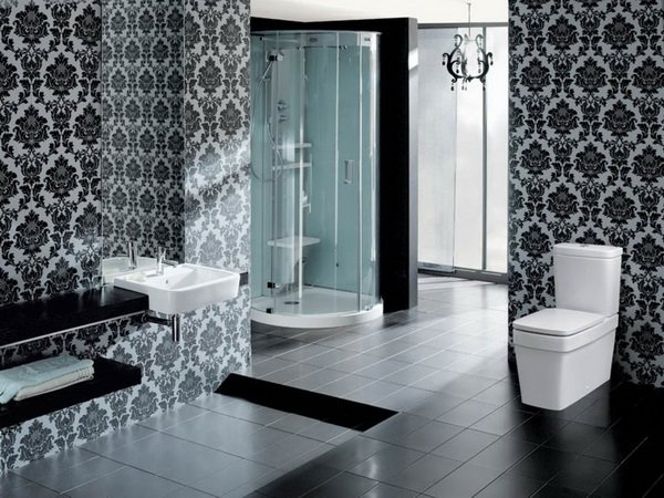 Шпалери в ванну кімнату, їх види та правила підбору