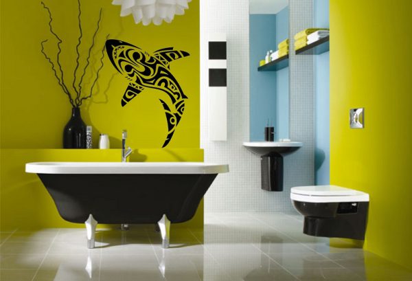 Наклейки на стіну у ванну кімнату — види і дизайн (відео, фото) Наклейки на стіну у ванну кімнату — види і дизайн (відео, фото)