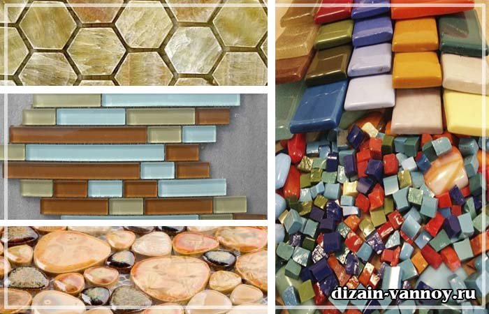 Плитка під мозаїку для ванної кімнати   види, біла, чорна
