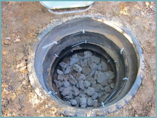 Економічна зливна яма з покришок своїми руками: поетапна технологія пристрою