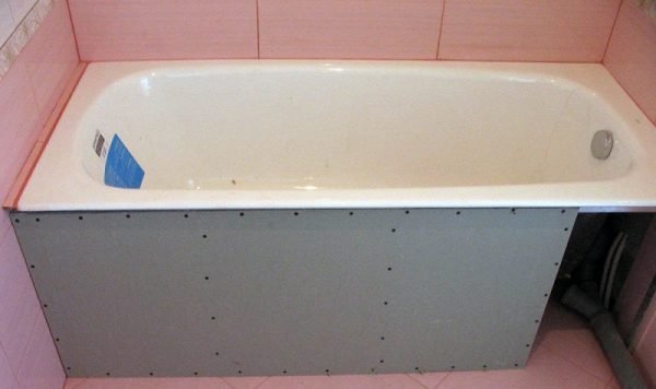 Як зробити екран під ванну своїми руками — покрокове відео та фото
