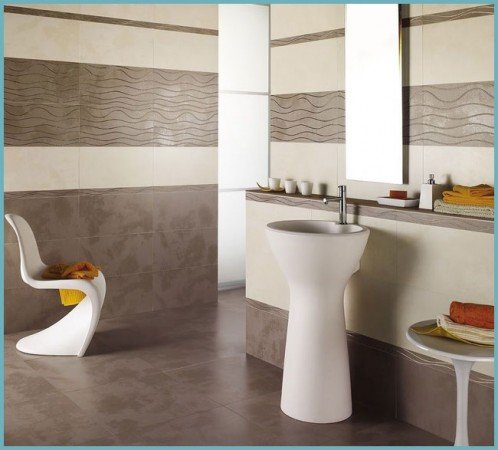 Дизайн стильного ванної кімнати в коричнево бежевих тонах: нюанси оформлення інтерєру