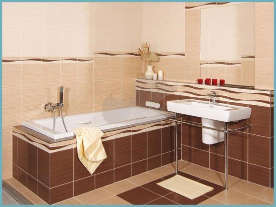 Дизайн стильного ванної кімнати в коричнево бежевих тонах: нюанси оформлення інтерєру