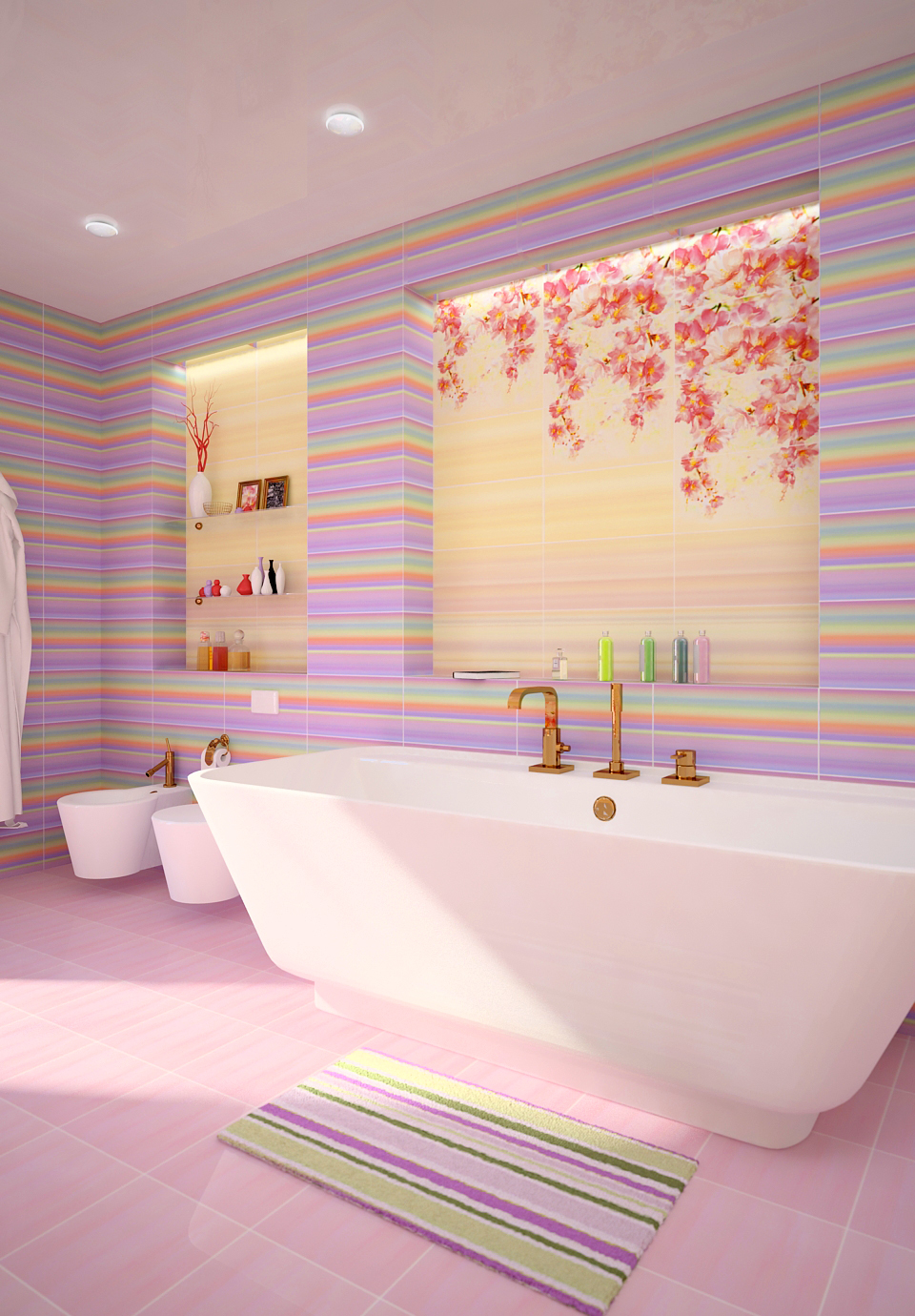 Настінна плитка у ванну кімнату, які є види і як вибрати