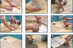 Тепла підлога під плитку своїми руками: підготовка, розмітка, укладання (відео)