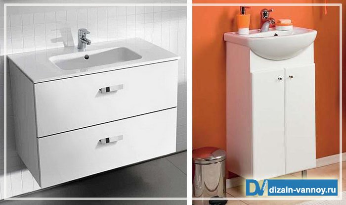 Раковина з тумбою для ванної кімнати   види умивальників і мийок