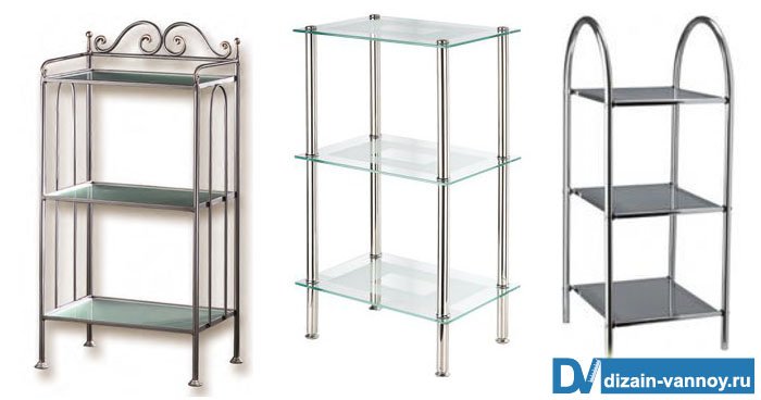 Етажерки для ванної кімнати кутові, вузькі, з ящиками і стелажі Етажерки для ванної кімнати кутові, вузькі, з ящиками і стелажі