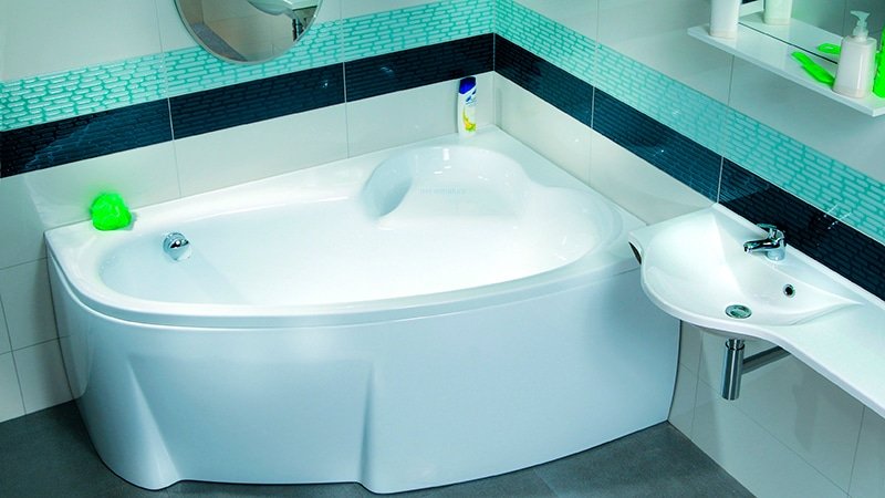 Ванни акрилові: кутові асиметричні