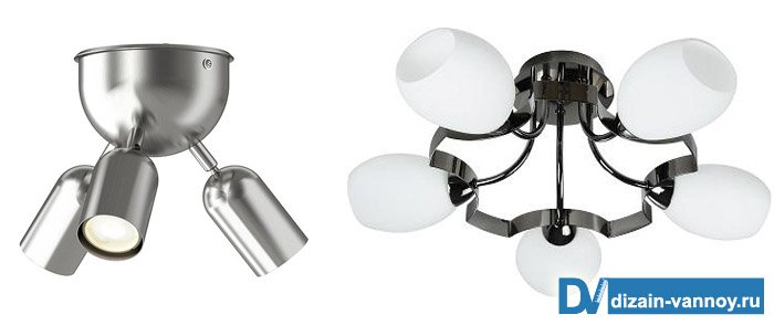 Світильники для ванної кімнати   фото, розташування і типи
