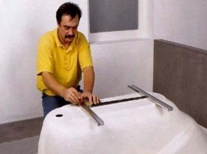 Установка акрилової ванни своїми руками
