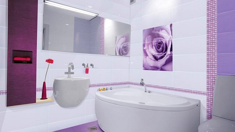 Панно з плитки в ванну, як вибрати і існуючі види