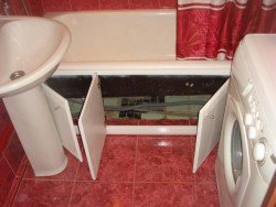 Екран під ванну з пластикових панелей: робимо своїми руками