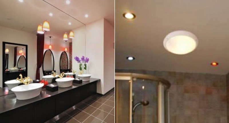 Стельові світильники для ванної: види та їх особливості, як вибрати