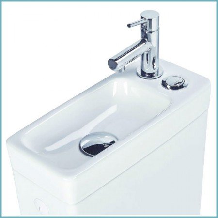 Унітаз з раковиною на бачку – практична економія місця