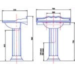 Висота умивальника у ванній: стандарт монтажу