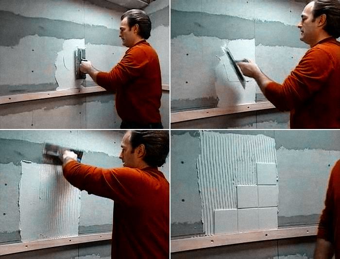 Як правильно робиться укладання плитки на гіпсокартон у ванній