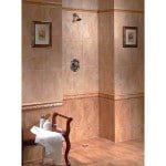 Фото плитка у ванній з малюнком: красива синя