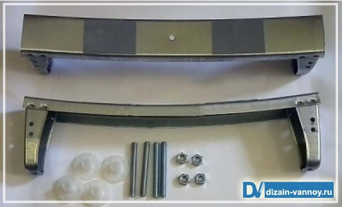 Універсальні опорні ніжки для сталевої ванни   установка і кріплення комплекту