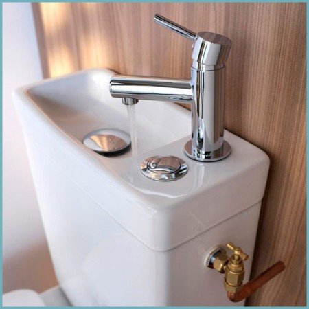 Унітаз з раковиною на бачку – практична економія місця