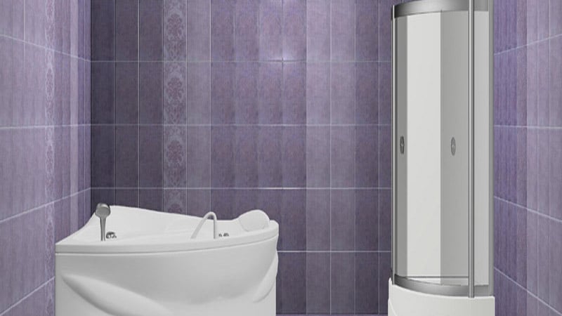 3Д плитка у ванну: фото дизайну