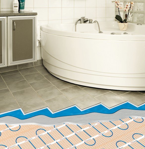 Як зробити теплу підлогу у ванній кімнаті своїми руками — фото і покрокове відео