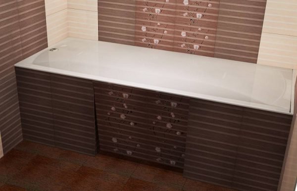 Екран під ванну з плитки — види і монтаж (відео, фото)