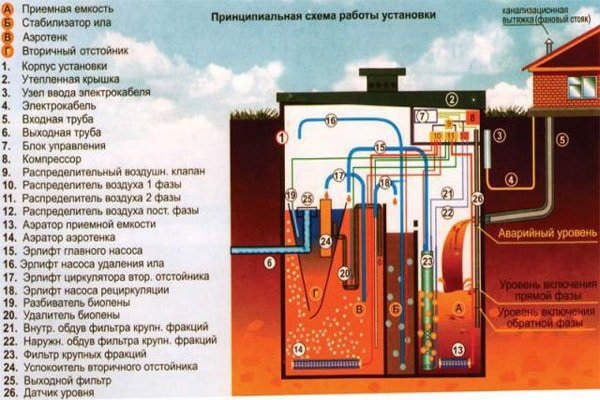 Принцип роботи септика Танк, Топаз